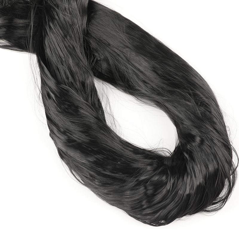 生の黒の光沢のある 3D 植毛トウナイロン 66